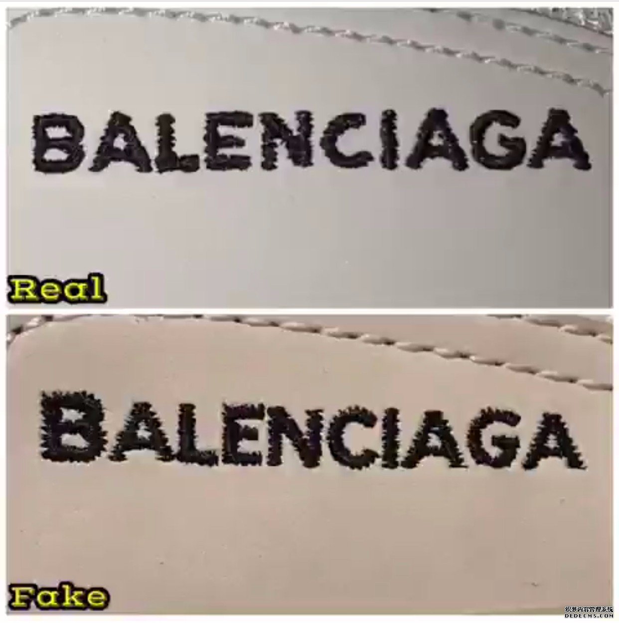 巴黎世家老爹鞋真假对比 Balenciaga Triple-S鉴定方法 巴黎世家老爹鞋真假对比 Balenciaga Triple-S鉴定方法